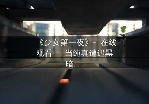 《少女第一夜》- 在线观看 - 当纯真遭遇黑暗,她能否守住最后的底线?