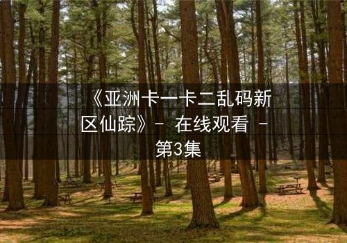 《亚洲卡一卡二乱码新区仙踪》- 在线观看 - 第3集