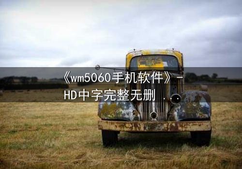 《wm5060手机软件》- HD中字完整无删 - 当代码掌控生死,你敢下载吗?