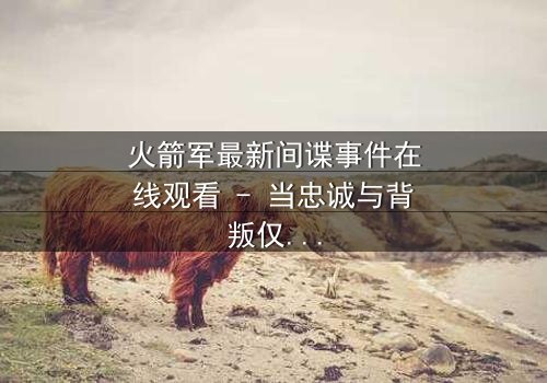 火箭军最新间谍事件在线观看 - 当忠诚与背叛仅一线之隔