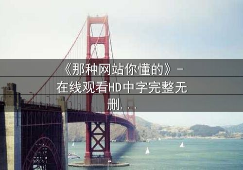 《那种网站你懂的》- 在线观看HD中字完整无删 - 揭开数字时代的隐秘欲望与人性博弈