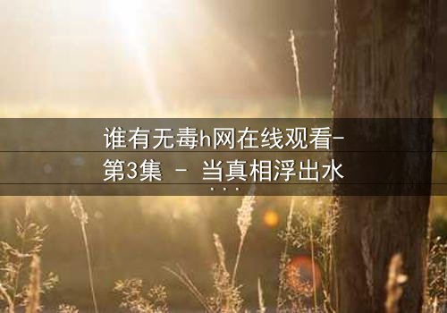 谁有无毒h网在线观看-第3集 - 当真相浮出水面,你敢直面吗?