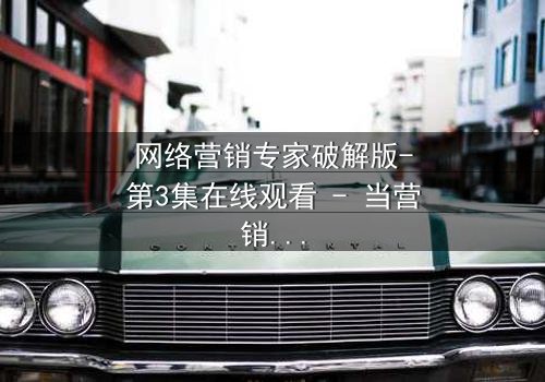 网络营销专家破解版-第3集在线观看 - 当营销天才的黑暗秘密被揭开,谁能全身而退?