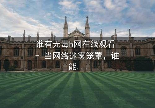 谁有无毒h网在线观看 - 当网络迷雾笼罩,谁能揭开真相的序幕?