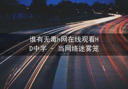 谁有无毒h网在线观看HD中字 - 当网络迷雾笼罩真相,你敢点开吗?