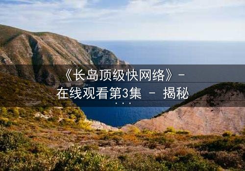 《长岛顶级快网络》- 在线观看第3集 - 揭秘数字风暴中的生死博弈