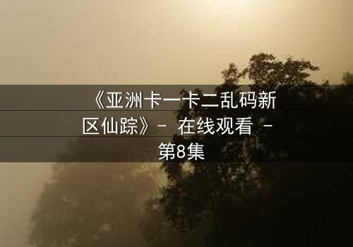 《亚洲卡一卡二乱码新区仙踪》- 在线观看 - 第8集