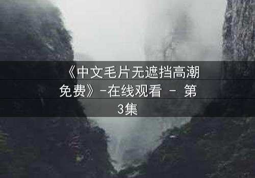 《中文毛片无遮挡高潮免费》-在线观看 - 第3集