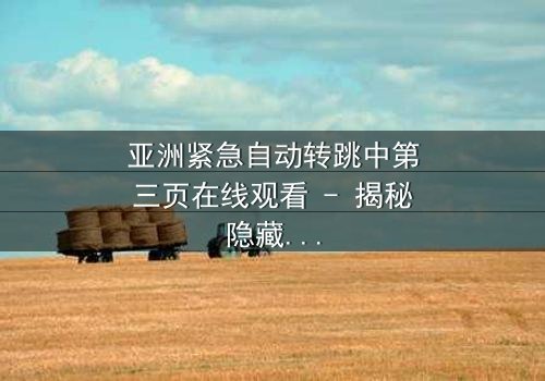 亚洲紧急自动转跳中第三页在线观看 - 揭秘隐藏的惊悚真相