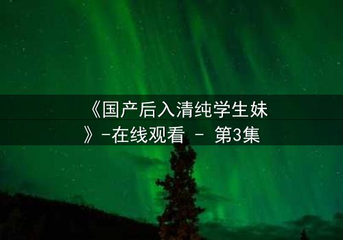 《国产后入清纯学生妹》-在线观看 - 第3集