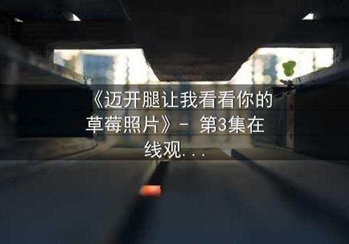 《迈开腿让我看看你的草莓照片》- 第3集在线观看 - 揭开隐藏的真相与情感纠葛