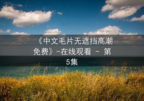 《中文毛片无遮挡高潮免费》-在线观看 - 第5集