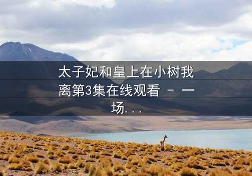 太子妃和皇上在小树我离第3集在线观看 - 一场宫廷风暴的隐秘真相