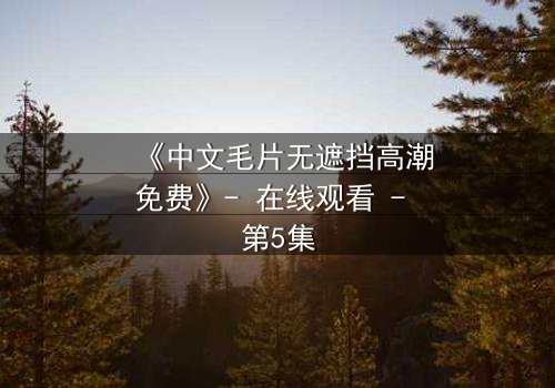 《中文毛片无遮挡高潮免费》- 在线观看 - 第5集