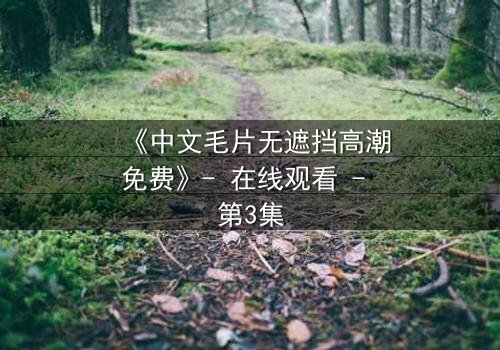 《中文毛片无遮挡高潮免费》- 在线观看 - 第3集