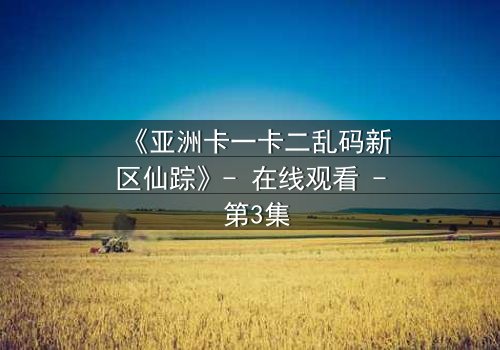 《亚洲卡一卡二乱码新区仙踪》- 在线观看 - 第3集