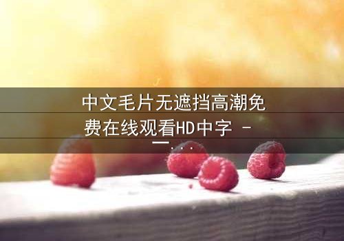 中文毛片无遮挡高潮免费在线观看HD中字 - 一场禁忌之恋的终极爆发